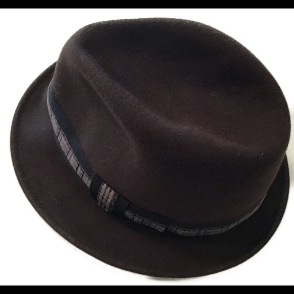 HEATHER HUEY couture milliner felted wool fedora - Picture 3 of 5